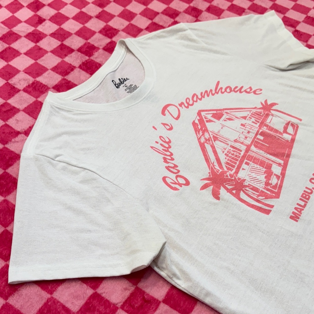 Barbie Women's White and Pink Dreamhouse Tee - Picture 3 of 6